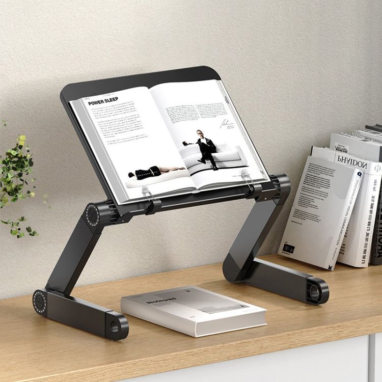 Supporto regolabile per laptop e libri in alluminio