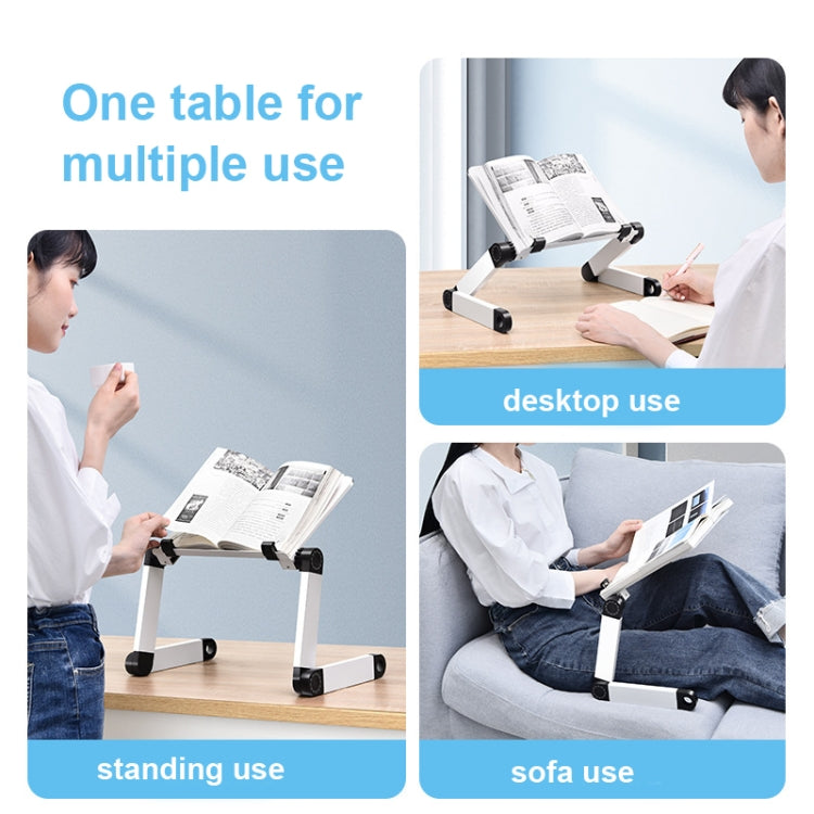 Supporto regolabile per laptop e libri in alluminio