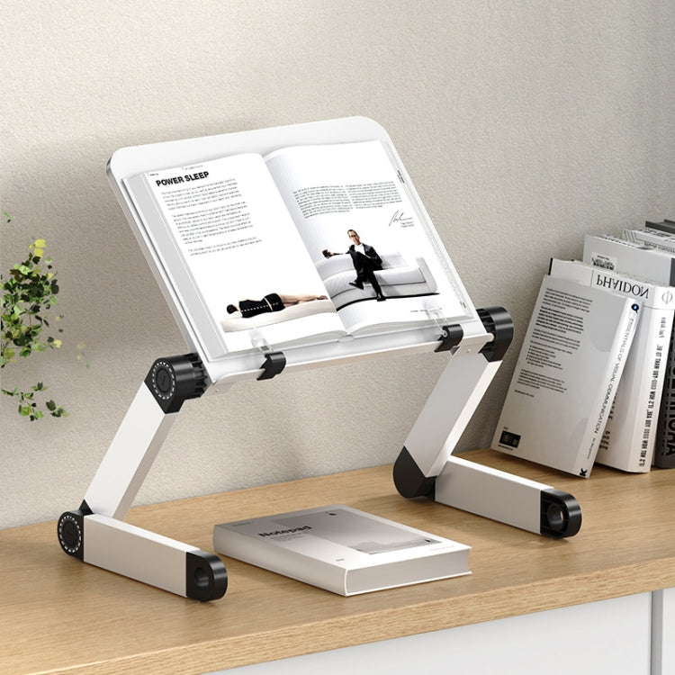 Supporto regolabile per laptop e libri in alluminio
