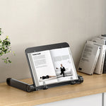 Supporto regolabile per laptop e libri in alluminio