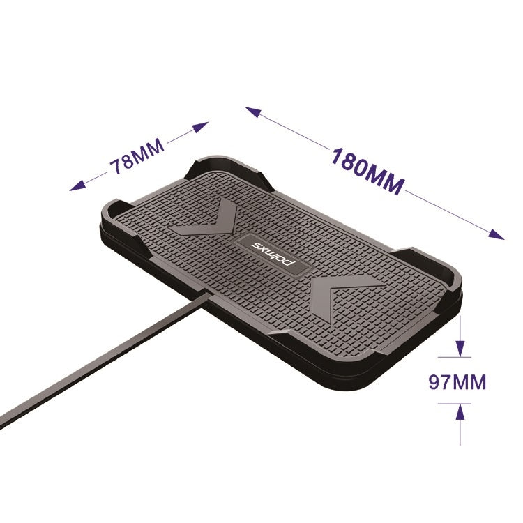 Caricabatterie wireless antiscivolo per auto 15W