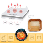 Carta forno antiolio per friggitrice 18x18 cm 3 pezzi
