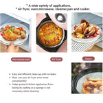 Carta forno antiolio per friggitrice 18x18 cm 3 pezzi