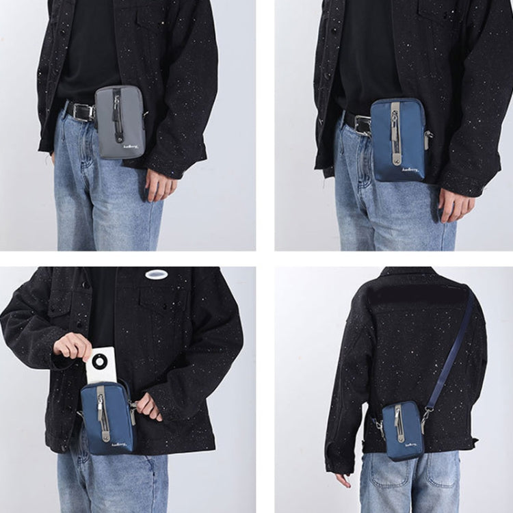 Borsa a tracolla uomo in pelle PU con cerniera