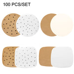 Set 3 carte antiaderenti per friggitrice ad aria 26x26cm