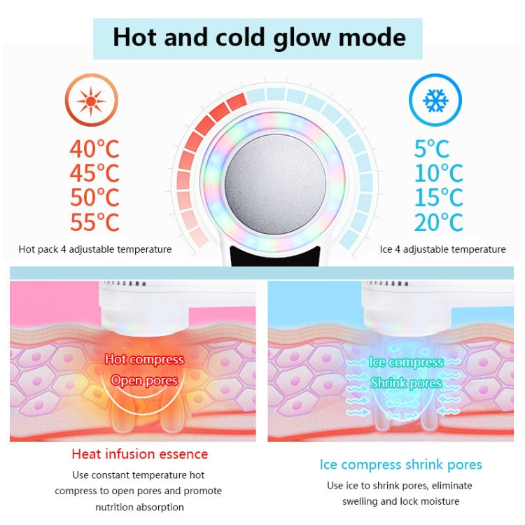 Dispositivo bellezza martello caldo freddo USB