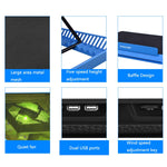 Base raffreddamento laptop NUOXI H8 6 ventole USB
