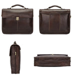 Borsa laptop in pelle vacchetta 15,6 pollici uomo