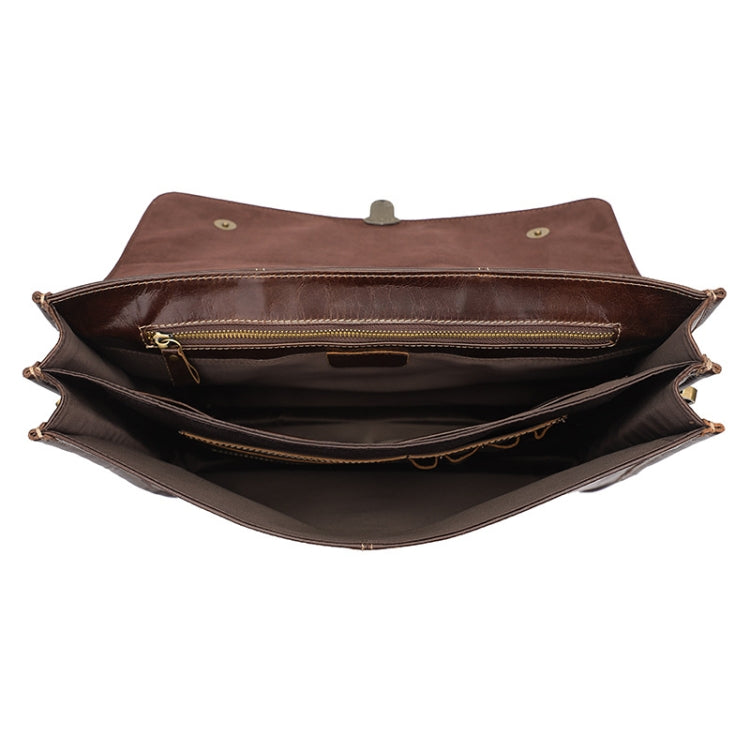 Borsa laptop in pelle vacchetta 15,6 pollici uomo