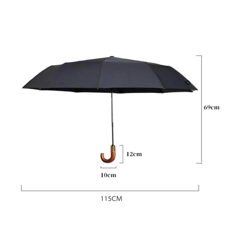 Ombrello pieghevole grande resistente al vento 115 cm