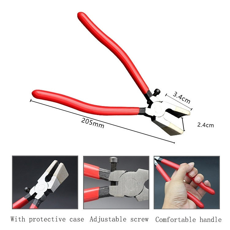 Pinze per vetro e piastrelle 20,5 cm con custodia