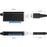 Cavo adattatore USB 3.0 a SATA per disco rigido 2,5/3,5 pollici