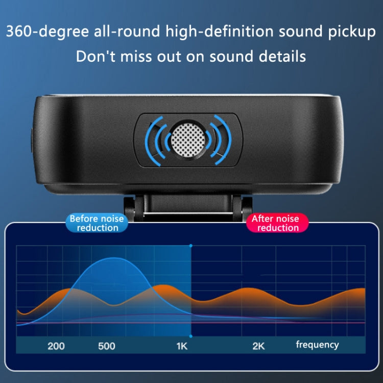 Microfono lavalier wireless con Bluetooth e riduzione rumore