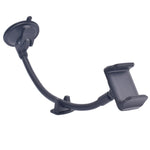 Staffa con clip e tubo flessibile per smartphone auto