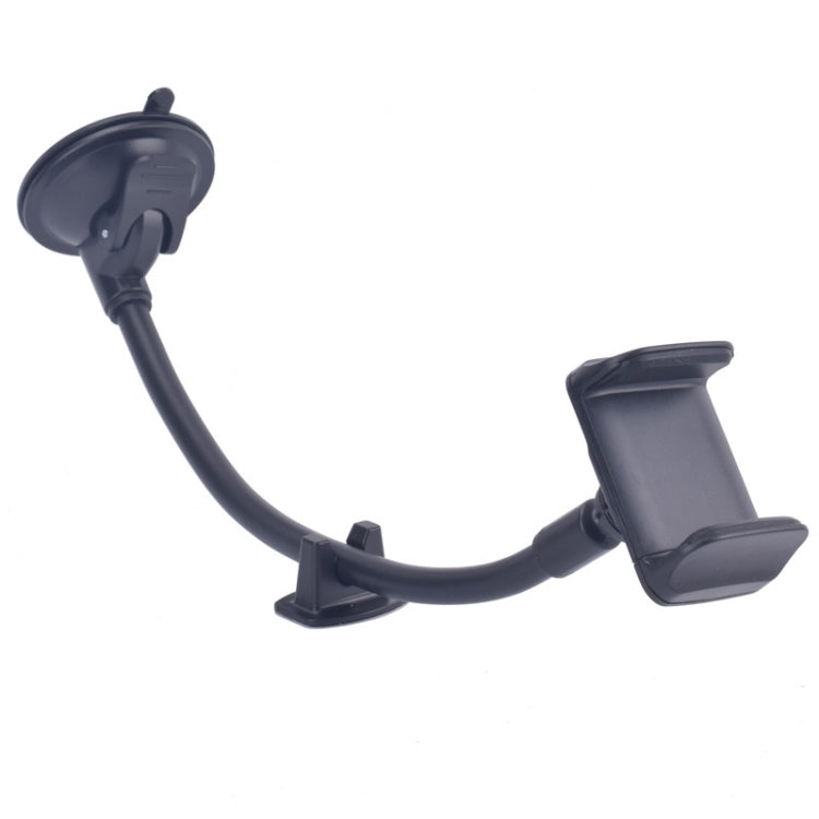 Staffa con clip e tubo flessibile per smartphone auto