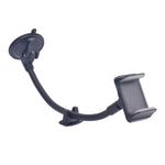 Staffa con clip e tubo flessibile per smartphone auto