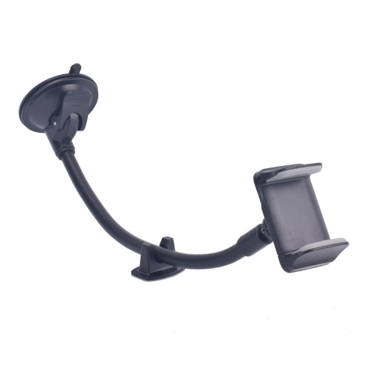 Staffa con clip e tubo flessibile per smartphone auto