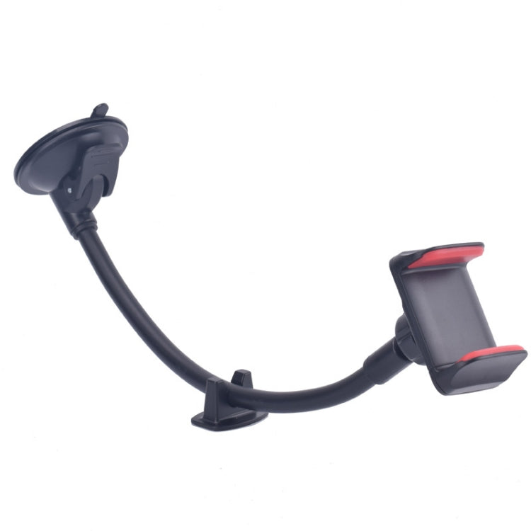 Staffa con clip e tubo flessibile per smartphone auto