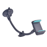 Staffa con clip e tubo flessibile per smartphone auto