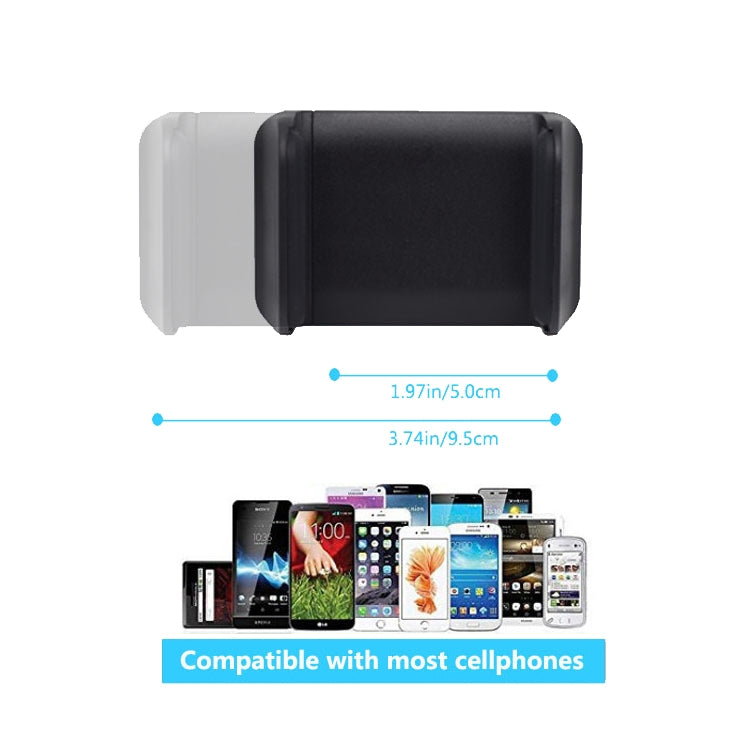 Staffa con clip e tubo flessibile per smartphone auto