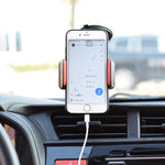 Staffa con clip e tubo flessibile per smartphone auto