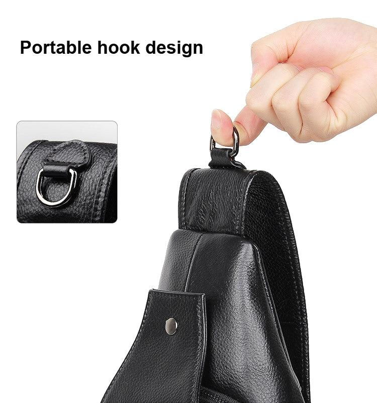 Borsa a tracolla in pelle bovina per uomo casual