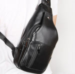 Borsa a tracolla in pelle bovina per uomo casual