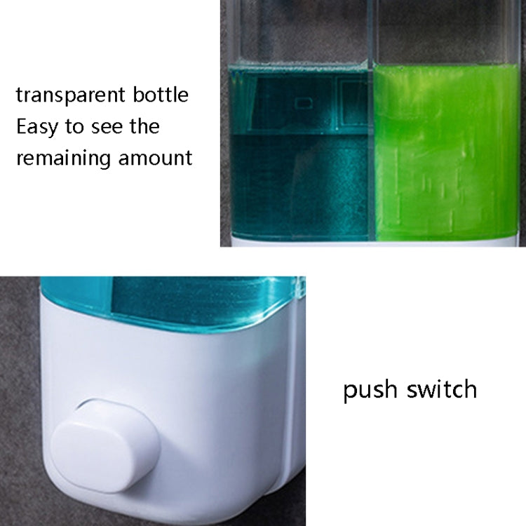 Dispenser sapone manuale da parete singolo o doppio