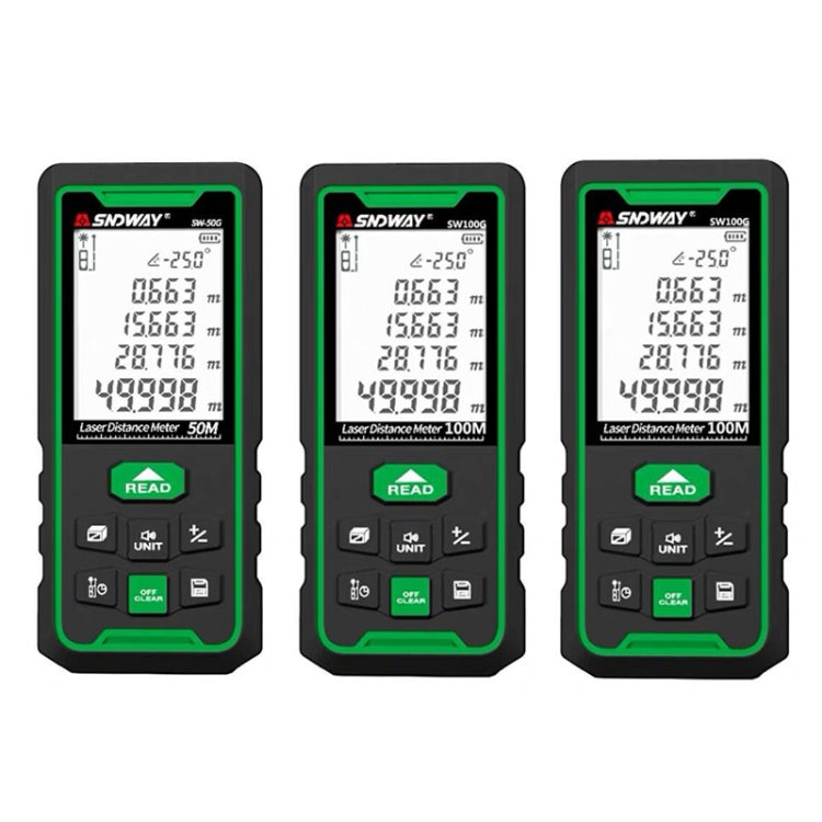 Telemetro laser verde SNDWAY 50-100m per interni ed esterni