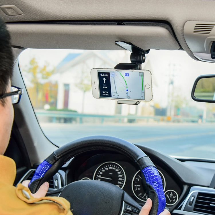 Supporto fibbia per telefono auto con clip parasole