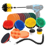 Set 24 spazzole per pulizia con trapano elettrico