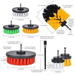 Set 24 spazzole per pulizia con trapano elettrico