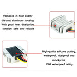 Regolatore di tensione auto impermeabile 12V-24V 72W 3A