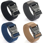 Cintura elastica da uomo casual con fibbia a fulmine 125cm