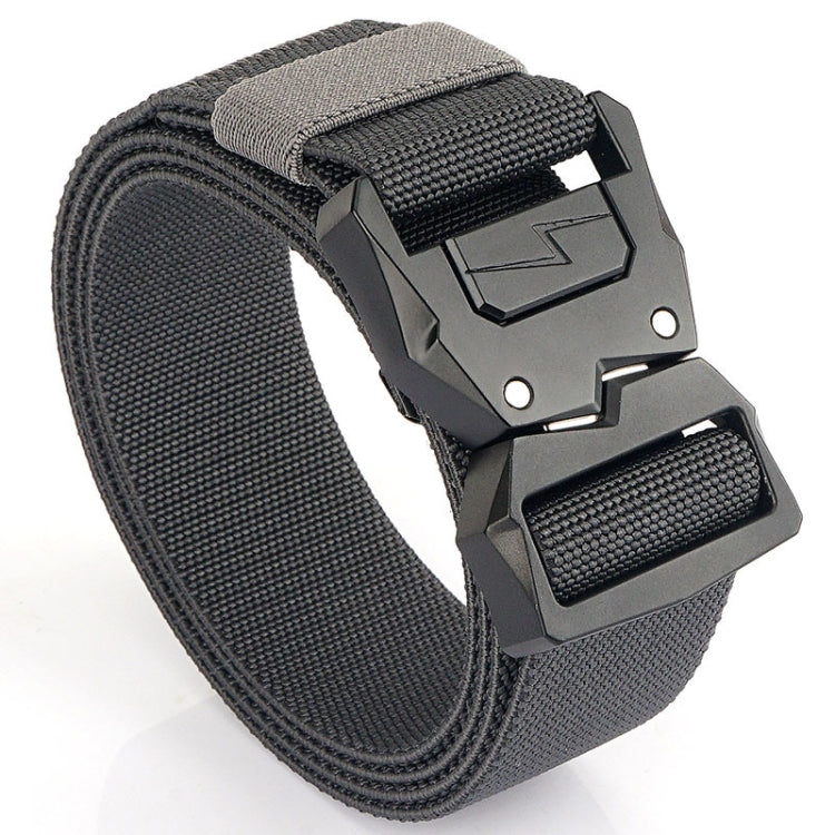 Cintura elastica da uomo casual con fibbia a fulmine 125cm