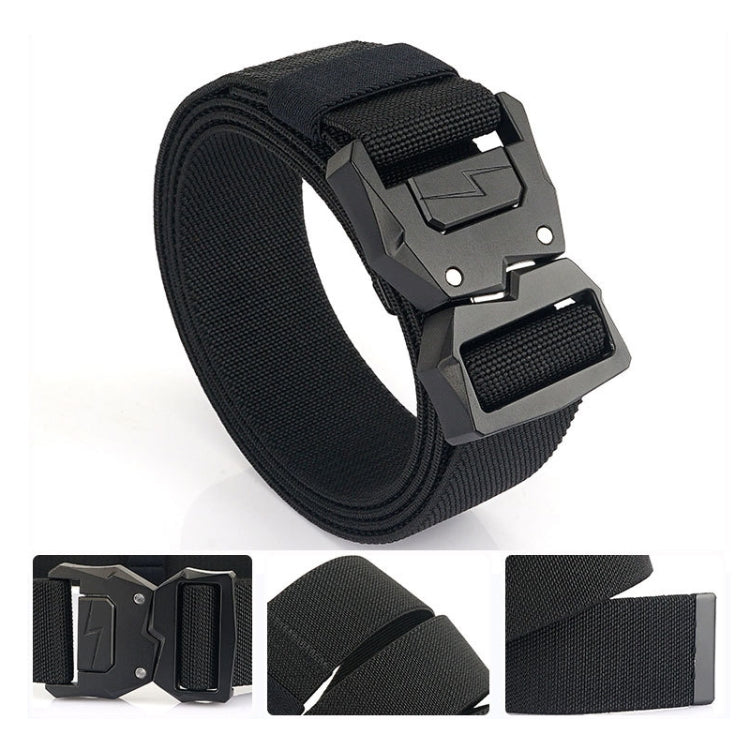 Cintura elastica da uomo casual con fibbia a fulmine 125cm