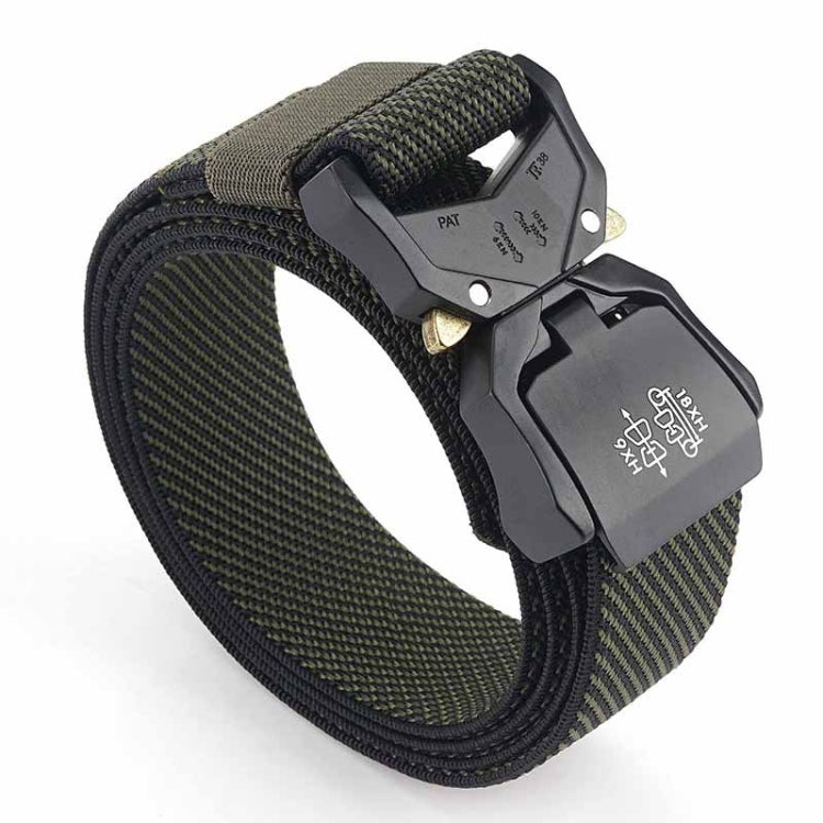 Cintura in tessuto elasticizzato con fibbia in lega 125cm