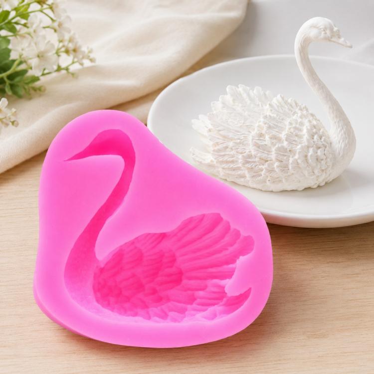 Stampo silicone decorazione torte cigno 2 pezzi