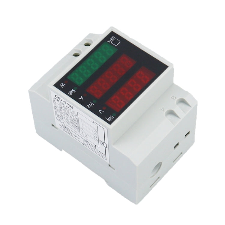Wattmetro Din Rail D52-2058 Volt e Corrente AC