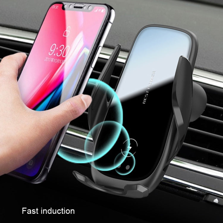 Staffa di ricarica wireless per auto 15W con blocco e rotazione