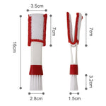 Set 5 spazzole morbide per pulizia auto e interni