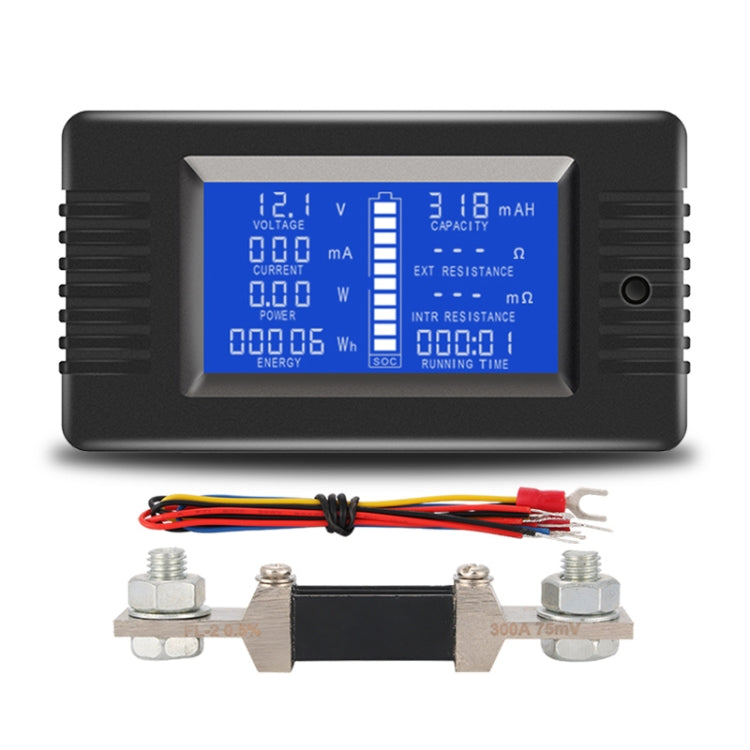 Tester batteria DC 0-200V PZEM-013 e PZEM-015 con shunt