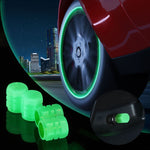 Set 4 tappi valvola pneumatico luminosi per moto e bici