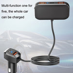 Caricabatteria auto 5 in 1 con ricarica rapida 60W