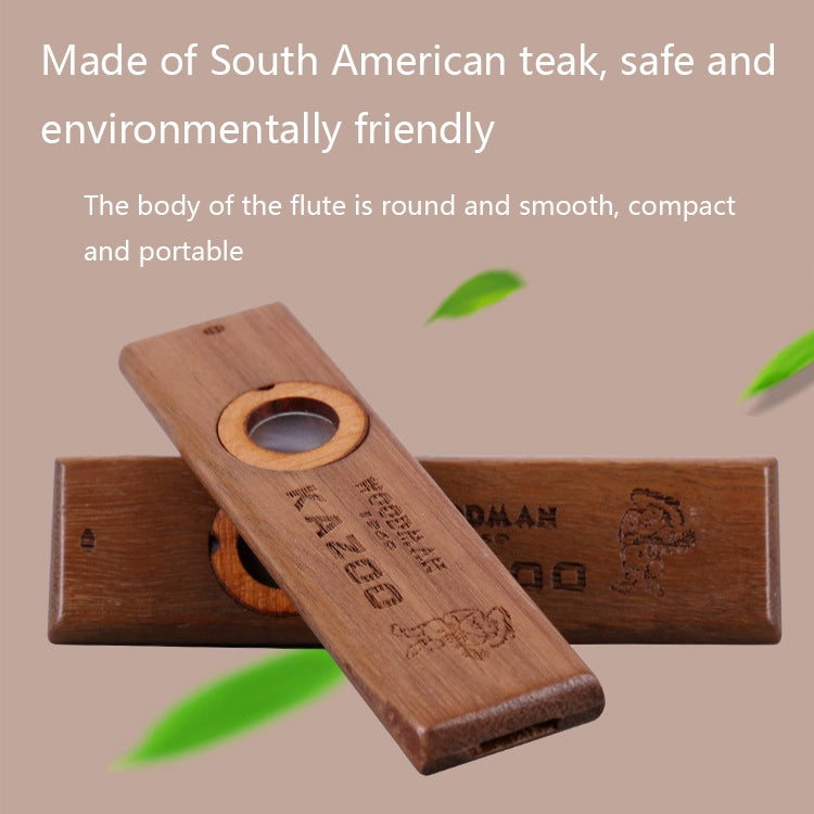 Kazoo portatile in legno ADL07 9,6x2,6 cm