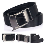 Cintura uomo in nylon con fibbia automatica 120 cm