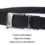 Cintura uomo in nylon con fibbia automatica 120 cm