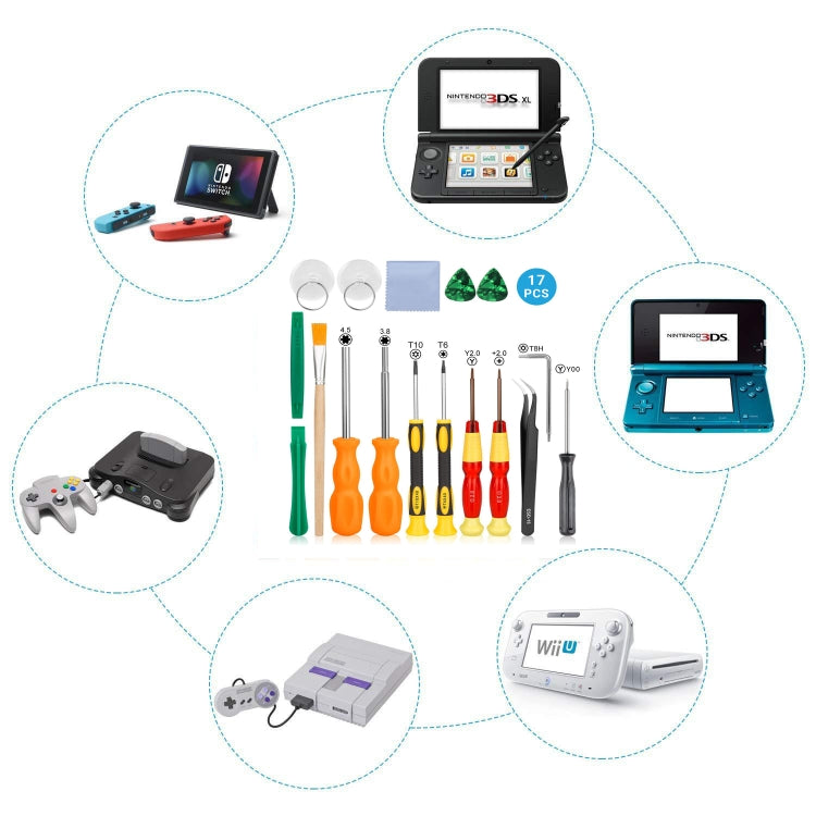 Set cacciaviti 17 in 1 per console Nintendo Switch