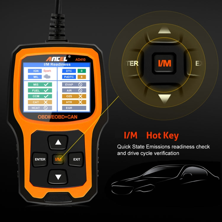 Scanner diagnostico auto ANCEL AD410 OBD2 universale