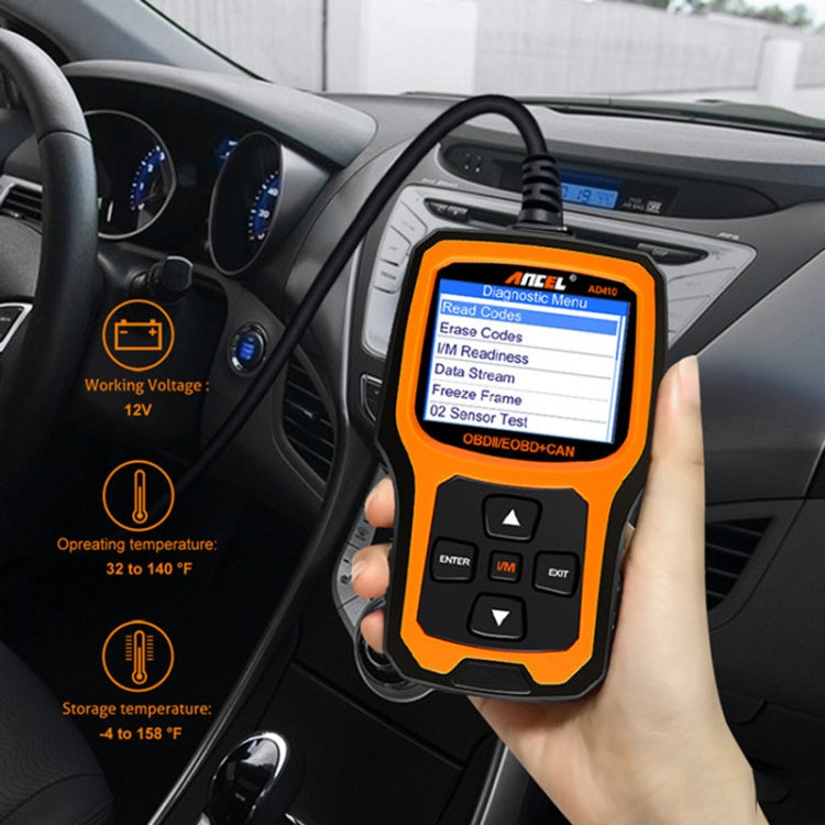 Scanner diagnostico auto ANCEL AD410 OBD2 universale